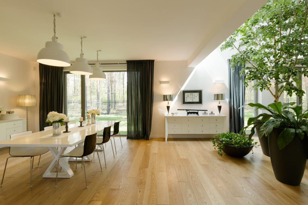 Intérieur avec parquet en chêne massif