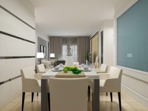 Aménager un salon salle à manger dans une pièce en longueurn c'est possible.