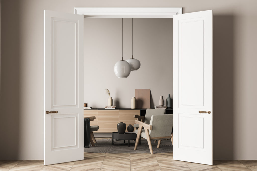 Pensez aux portes intérieures vi vous souhaitez une déco moderne.